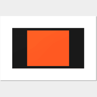 Bold orange - solid color. Posters and Art